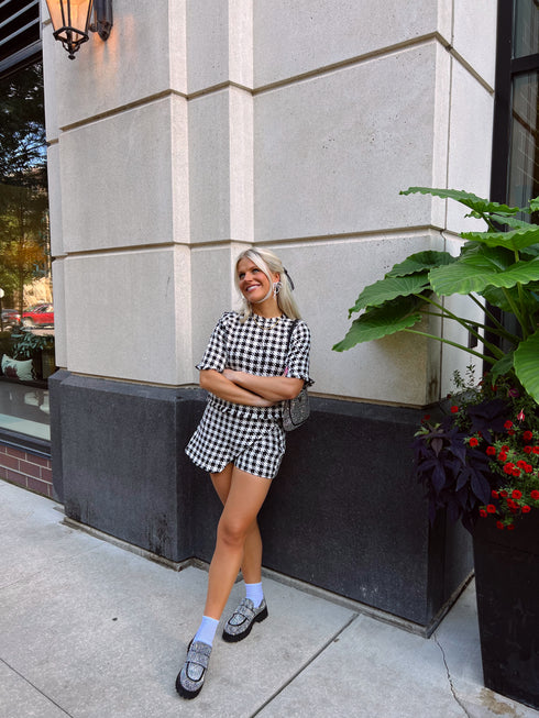 Bow & Pearl Set// Black